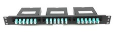 18 Port LC Duplex-MTP 19" 1U Fiber Patch Panel w/ 3x LGX 6 Port Cassette Adapter