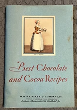 1931 Best Chocolate and Cocoa Recipes Walter Baker Co General Foods Booklet