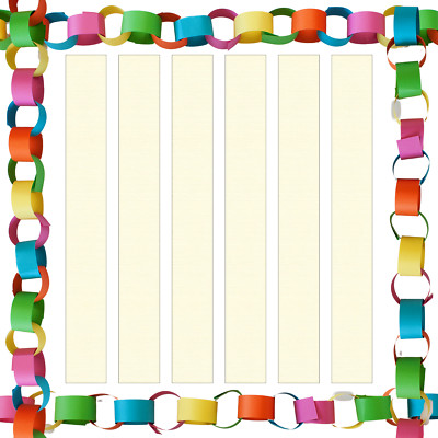Leinen Elfenbein Papier Kette Kartenstreifen. 5 Meter / 16 Meter lang. Hochzeit Party Deko