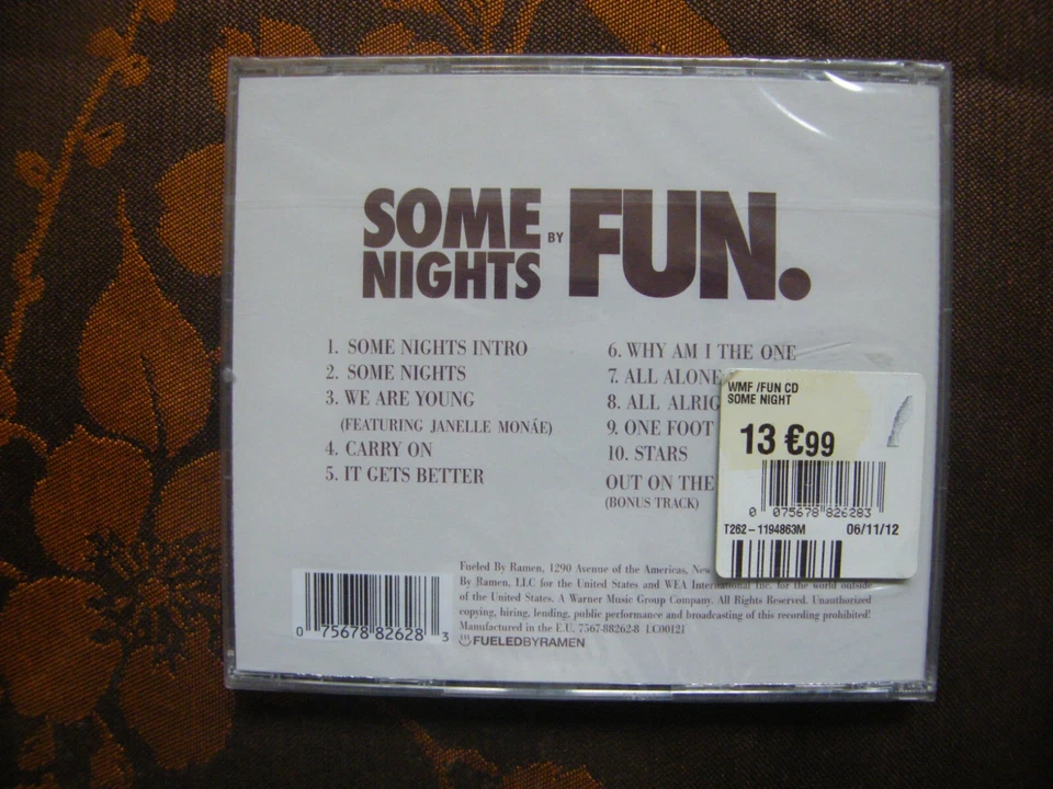 CD FUN - Some Nights + 1 BONUS TRACKS (2012)  NEUF SOUS BLISTER  (17) - Photo 2/2