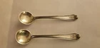 PAIR WHITING GORHAM LADY BALTIMORE STERLING SILVER SALT SPOONS