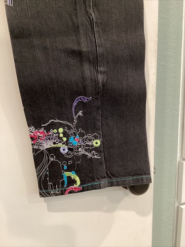 Artful Dodger Embroidered Sz 38 MENS DENIM JEANS RARE & SUPER COOL!!! VG CNDTN - Picture 3 of 12