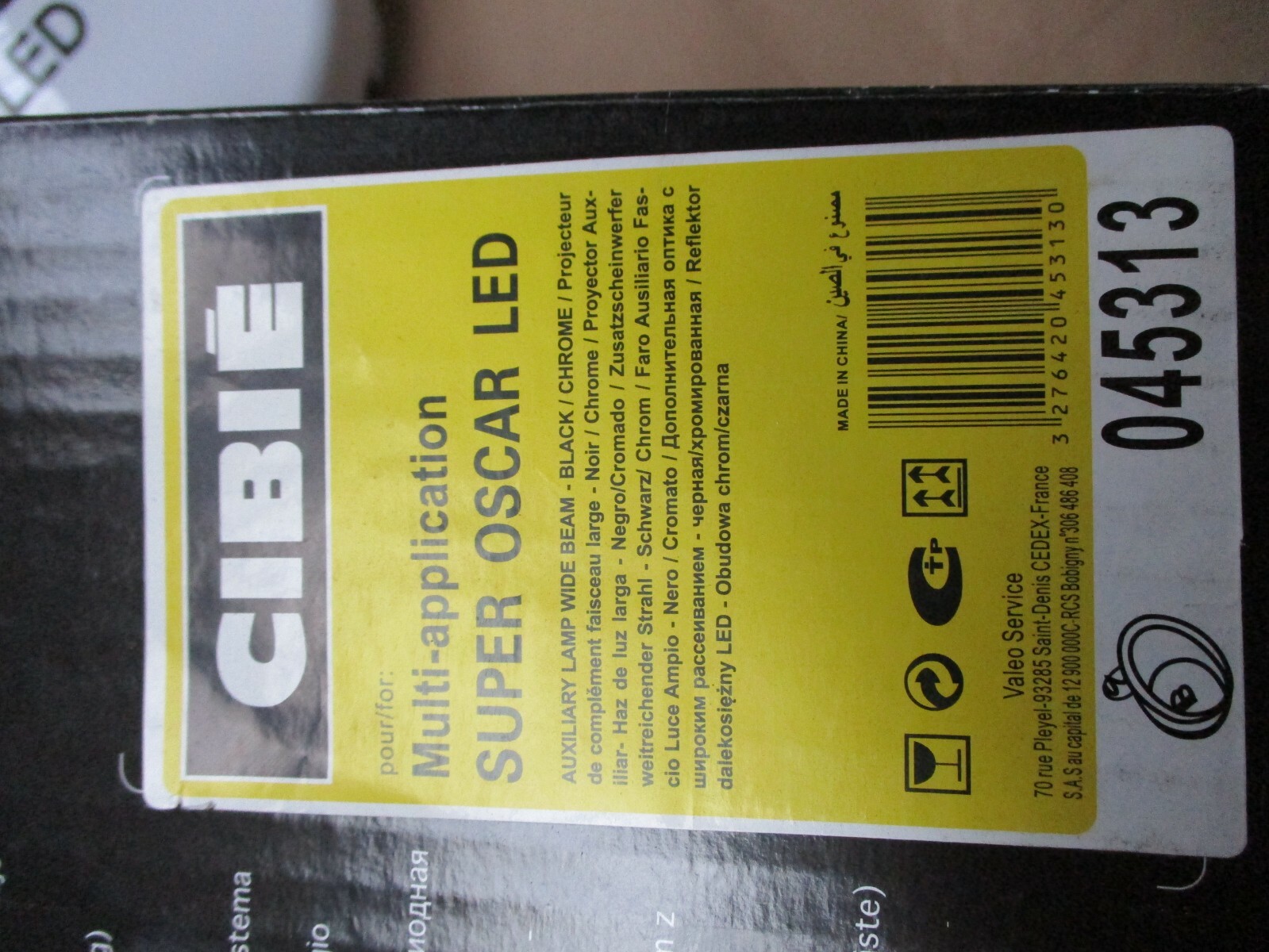 VALEO CIBIE SUPER OSCAR LED 045308 Faro Di Profondit&agrave;