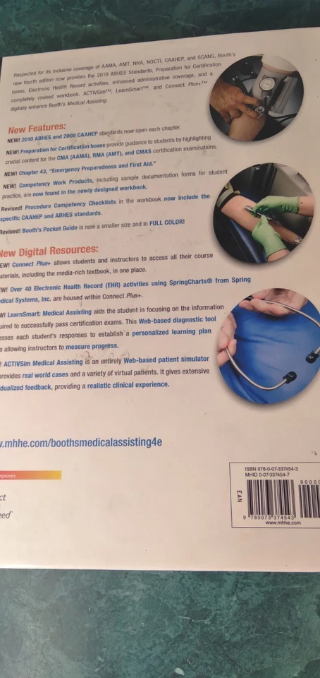 Medical Assisting Book Administrative & Clinical Procedures Anatomy Physiology 4 - Image 4 of 4