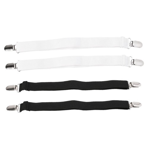 2Pcs Sheet Grippers Straps Fasteners Hold Grips Elastic Clips Gripper Bedspread - Picture 1 of 14