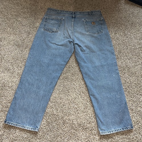Carhartt B160 DST Relaxed Fit Straight Leg Denim Jeans 40x28.5 Mens - Picture 10 of 13