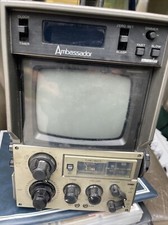 RARE Vintage 1978 Ambassador 7805 Portable TV Receiver  AM/FM Alarm Clock Radio