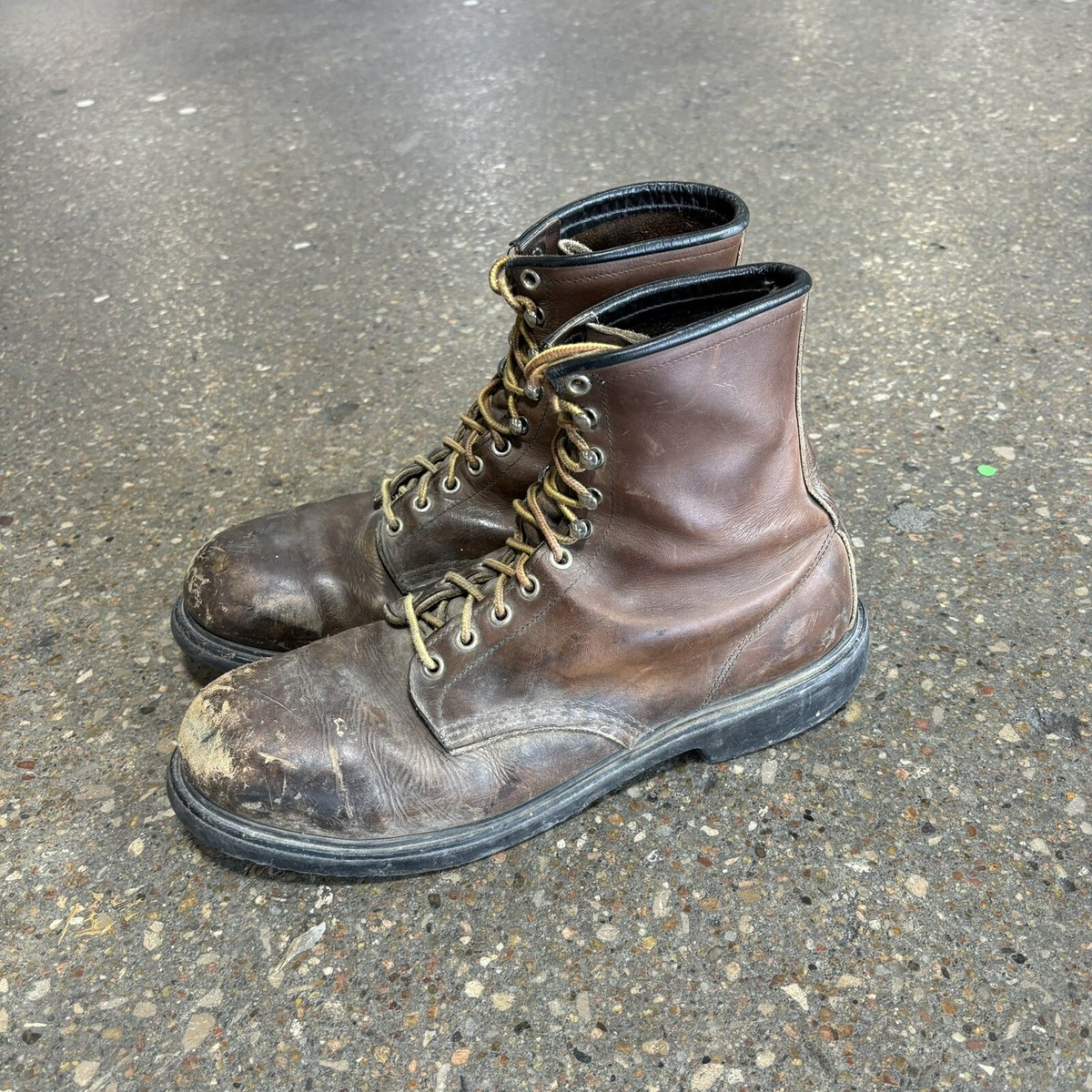 Red Wing 2233 Supersole Brown Leather Boots Mens Size 12C Steel