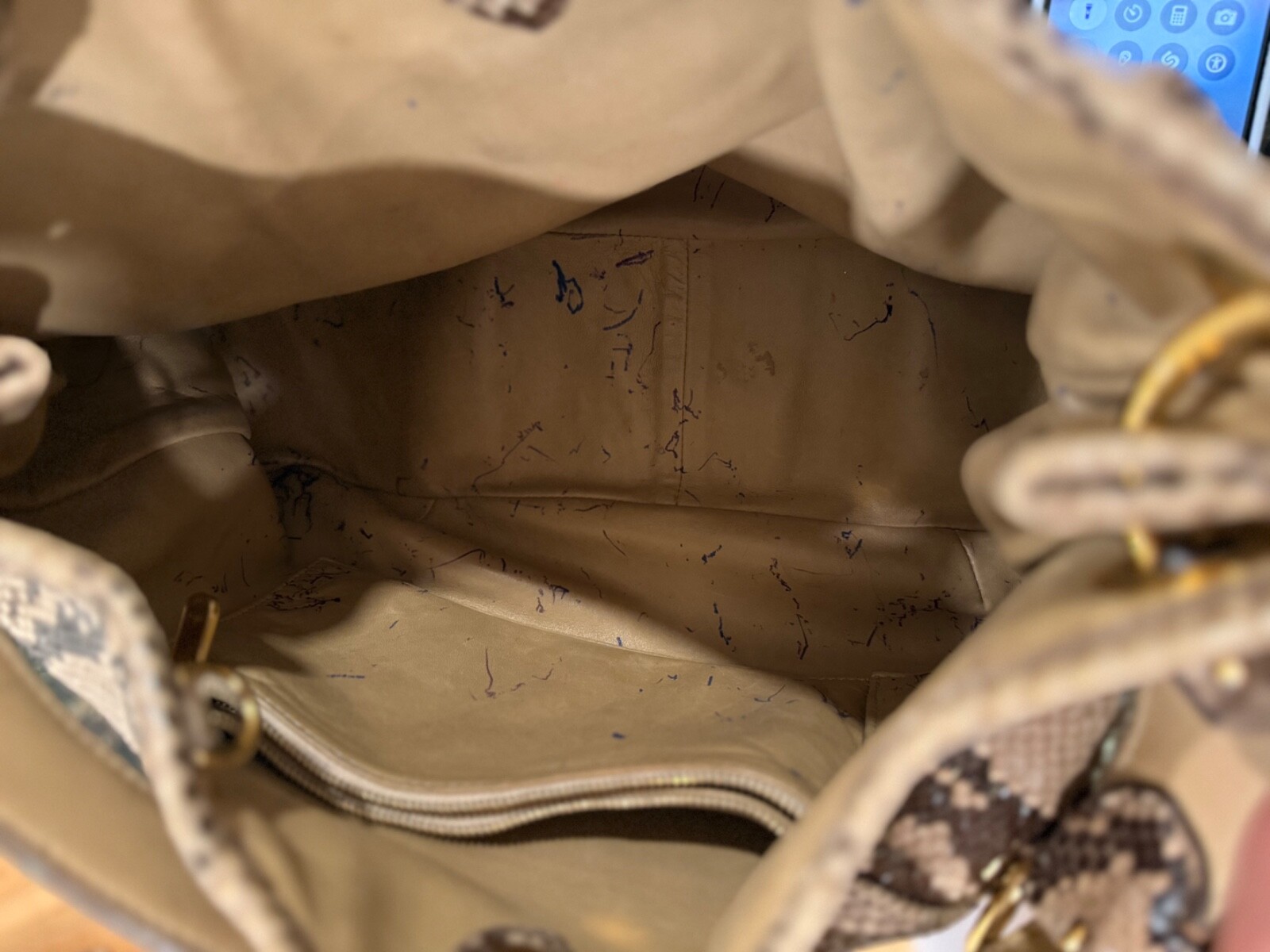 AUTHENTIC Louis Vuitton Python Galliera Smeralda … - image 6