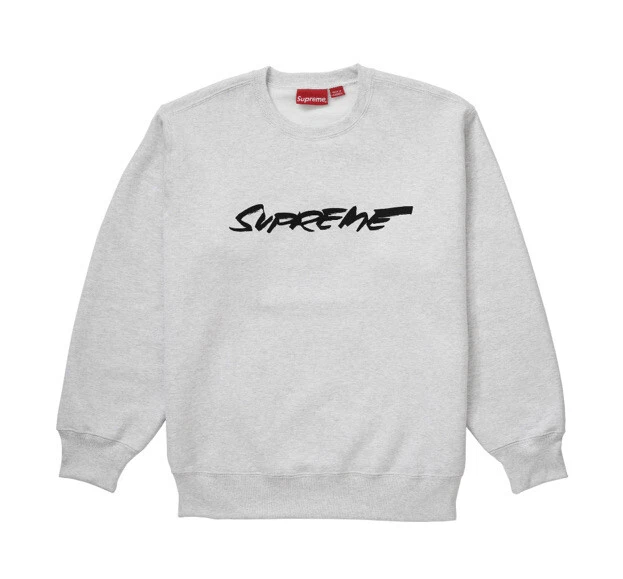 Crewneck logo Supreme Futura (gris cendres, XL) *DEADSTOCK*