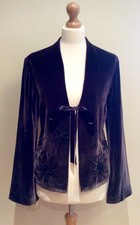 Fenn Wright Manson Brown Velvet Jacket Size 14