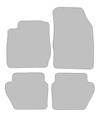 Fußmatten-Set für Ford Fiesta VI (2012-2017) Dura graphit