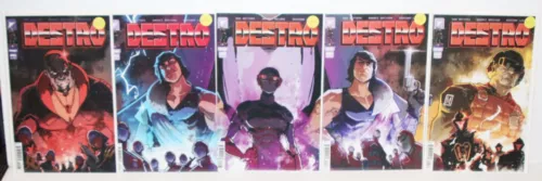 Destro #1-5 (Image 2024) Complete Set - 1:10 Variant C Nikola Cizmesija Covers