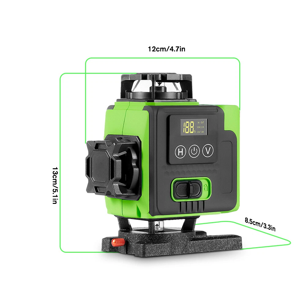 Laser Level Self Leveling with Tripod 4x360° Cross Line Laser for Construction