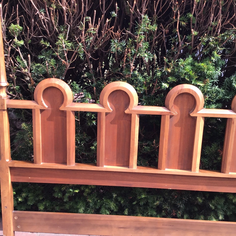 Cabecero vintage King Cherry Drexel Heritage Mid Century local PU MASSACHUSETTS Foto 3 de 4