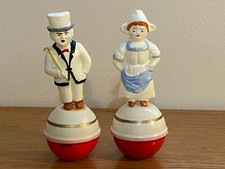 German Celluloid Roly Poly Toys Vintage Pair Germany JA-24
