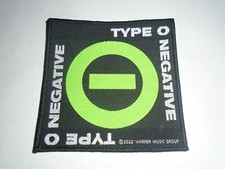 TYPE O NEGATIVE WOVEN PATCH
