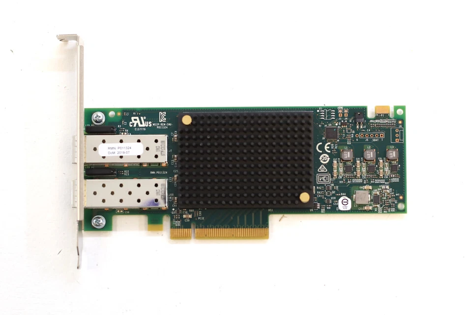 Emulex Dual-Port 32GB SFP+ PCIe Host Bus Adapter P/N: LPE32002-M2 Tested Working - Image 2 of 4