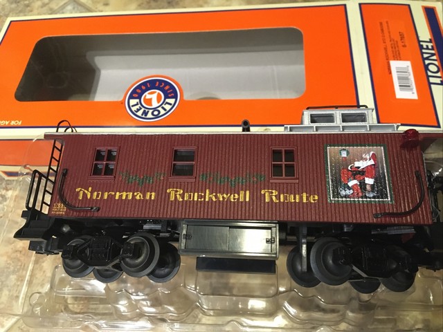 norman rockwell christmas train set