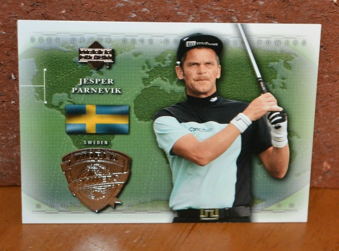 GOLF TRADING CARD UPPER DECK WORLD POWERS JESPER PARNEVIK SWEDEN
