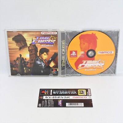 PS1 TIME CRISIS SLPS-00666 Spine * Playstation For JP 7122