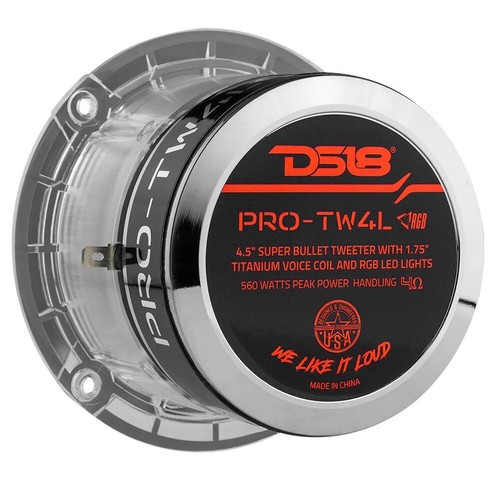 1 DS18 PRO-TW4L super tweeter led rgb da 115 mm 280 watt rms 4 ohm 108 db spl - Picture 6 of 7