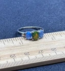 Sterling Silver Opal Gemstone Ring- 2 Grams- Size 8- Vintage Estate Find