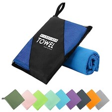 Microfiber Travel Towel, Soft Lightweight Quick Dry Towel, Super M:20" 40" Blue