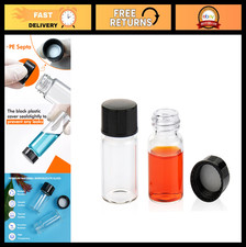Clear Glass Sample Vials 3ml 0.1oz - Tiny Liquid Storage Containers, Pack of 100