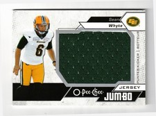 2020 Upper Deck CFL JUMBO Jersey Sean Whyte OPCJ-SW Eskimos Santa Monica