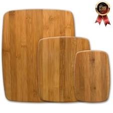 Wood Cutting Boards for Kitchen - Bamboo Cutting Board Set Chopping Board Set
