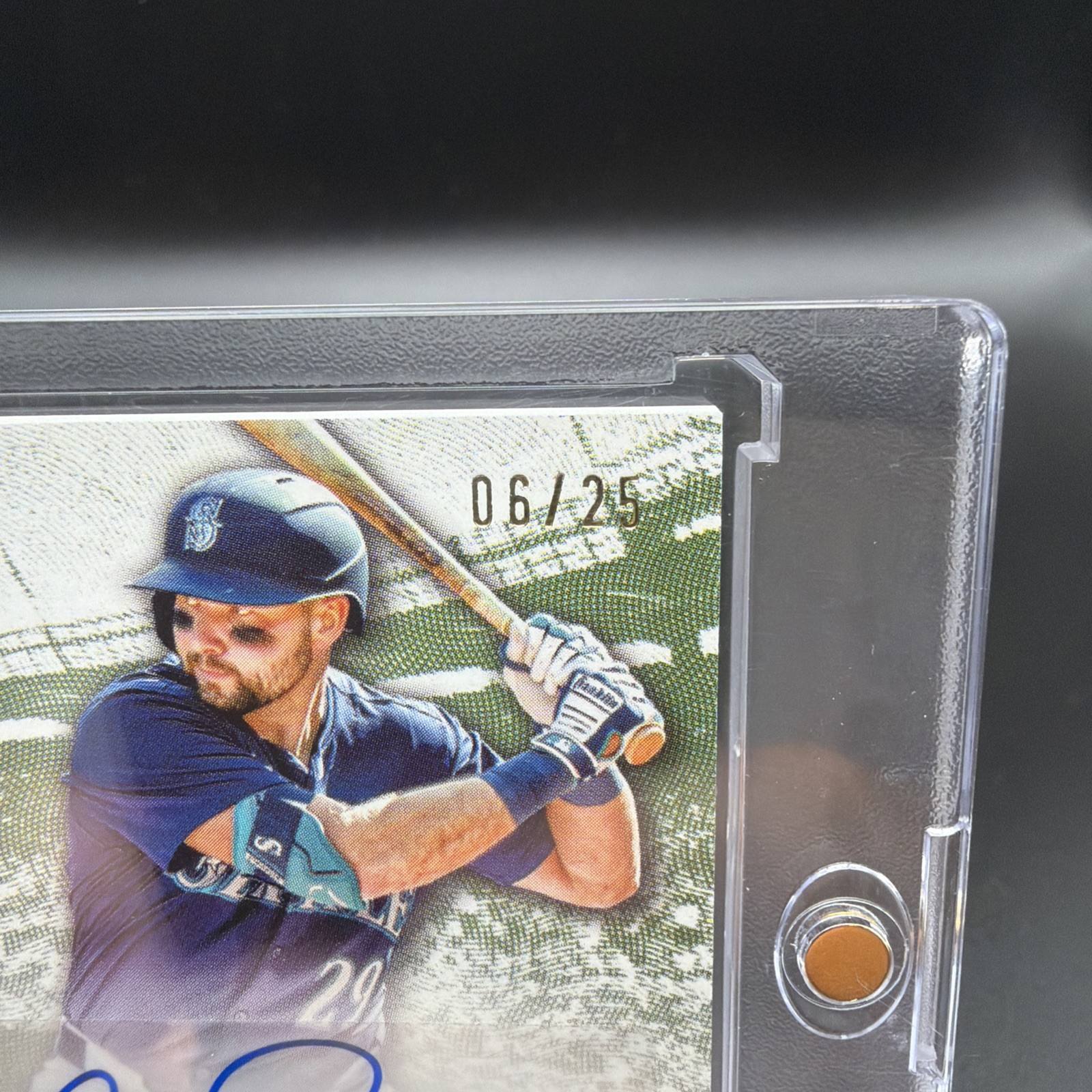 2025 Topps Museum Collection Momentous Patch Auto Cal Raleigh Gold /15 AU, MEM view 2