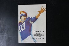 Clarion State vs Shippensburg Football Program Oct 1963 Vintage NCAA