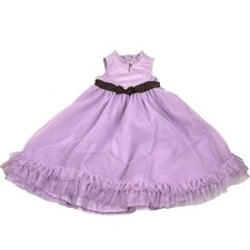Janie and Jack Le Leopard Lavender Tulle Dress Girls Sz 7 Purple Chocolate Brown