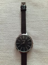 Uhr Manguun schwarz - silber  Armbanduhr Damen /  Batterie muss erneuert werden