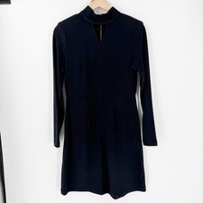 Cabi #4589 The Harper Little Black Dress Long Sleeve S Elegant Chic Keyhole