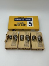 General Electric Vintage Flashbulbs Number 5 Sure Fire 20 Bulbs NOS