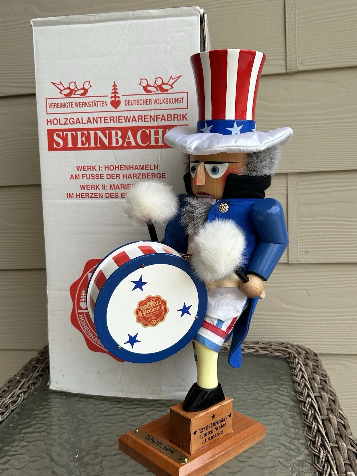 LIMITED EDITION! STEINBACH 4th of July "UNCLE SAM" 225th Birthday NUTCRACKER
