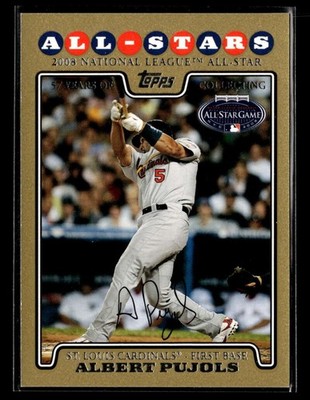 2008 Topps Updates & Highlights Albert Pujols Gold /2008 #UH274 UZ2076