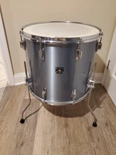 TAMA IMPERIALSTAR vintage 18" Floor Tom(Royal Pewter)AMAZING CONDITION Re-rings