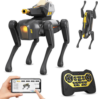 Smart Dog Toy, Interactive STEM Pet with Blaster, Voice & Remote