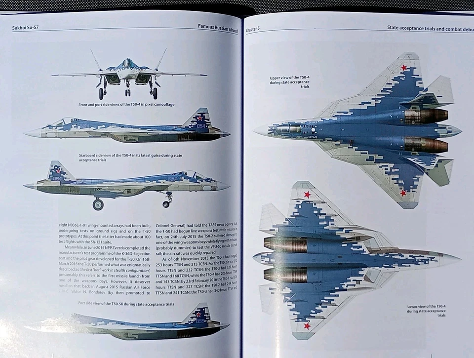  Famous Russian Aircraft Sukhoi Su-57  Yefim Gordon Hardback Book - Image 4 of 4