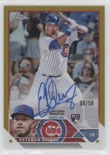 2023 Topps Chrome Rookie Gold Refractor 8/50 Esteban Quiroz #RA-EQ Auto 03ox