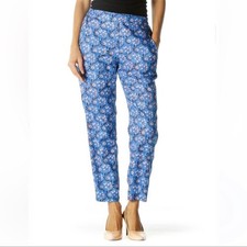 J. Crew Size 6 Satin Floral Chino Career Pant...