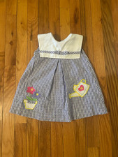 VTG rare editions Embordered dress size 24 month