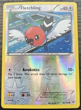 Fletchling 82/108 Pokemon TCG XY Roaring Skies Reverse Holo Light Play LP