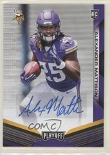 2019 Panini Playoff Rookie Auto Auto Alexander Mattison #233 Auto 0a6