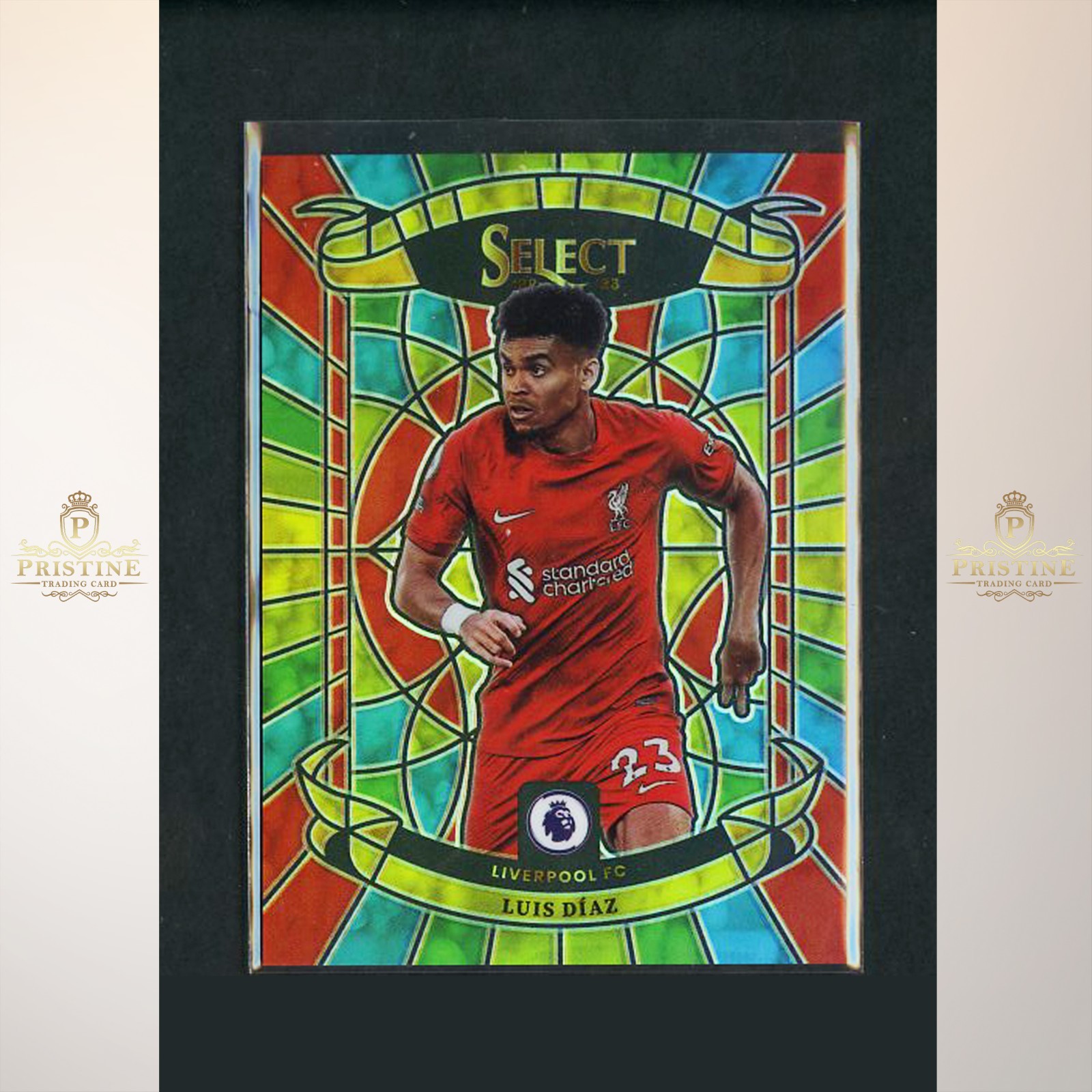 LUIS DIAZ 2022-23 Panini Select Premier League Stained Glass #24 Liverpool 1W