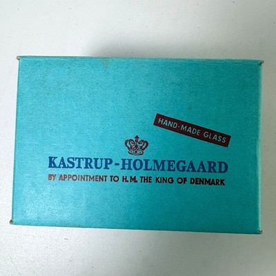 Kastrup Holmegaard Canada Smoked Shot Cordial Glass 1oz Set of 6 Box Denmark