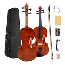 Handmade 4/4 Violin One-Piece Canadian Flamed Maple Back with Case and Bow